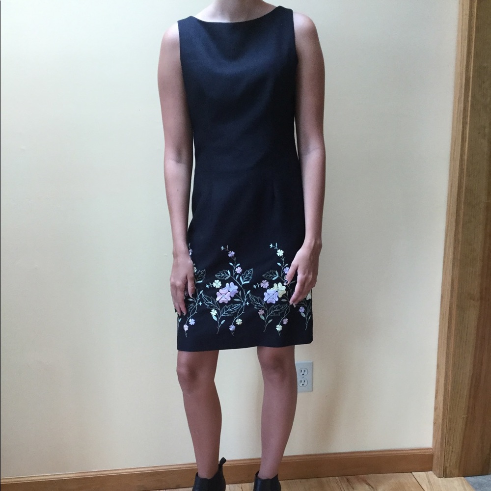 Beautifully embroidered Little Black Dress